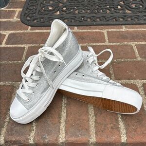 New Glitter Fashion Platform Sneakers with Classic Design